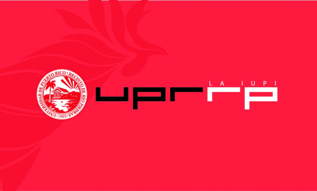 Logo UPRRP con fondo rojo